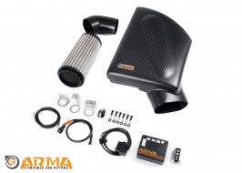 ARMASpeed Hyper Flow Carbon Fiber Intake Kit Non-Variable Gloss Finish BMW 535i F10 535i N55B30 11-12