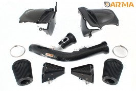 ARMASpeed Hyper Flow Carbon Fiber Intake Kit Non-Variable Carbon Kelvar Finish BMW M3 F80 15-18