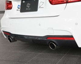 3D Design Carbon Fiber Rear Diffuser Dual Tip BMW 335i F30 | F31 M Sport 12-15