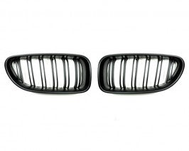 Auto Tecknic Replacment Dual Slat Stealth Black Front Grilles BMW M6  F06 | F12 | F13 13-18