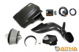 ARMASpeed Hyper Flow Carbon Fiber Intake Kit Non-Variable Gloss Finish BMW 535i E60 | E61 N54B30 08-10