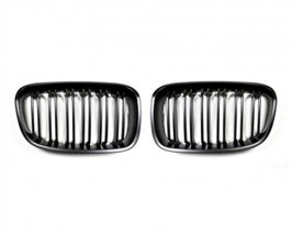AutoTecknic Carbon Fiber Dual-Slats Front Grilles BMW F20 1-Series 12-14