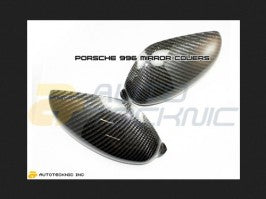 AutoTecknic Dry Carbon Fiber Mirror Covers Porsche 996 Turbo 01-05