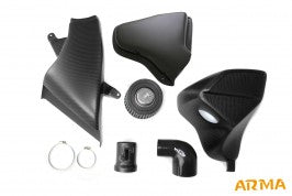 ARMASpeed Hyper Flow Carbon Fiber Intake Kit Non-Variable Matte Finish Audi A4 B8 09-15